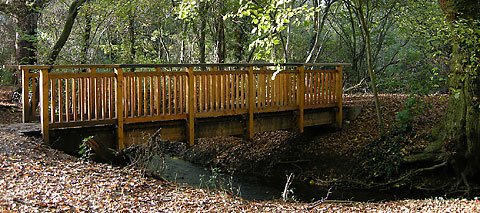 completed footbridge